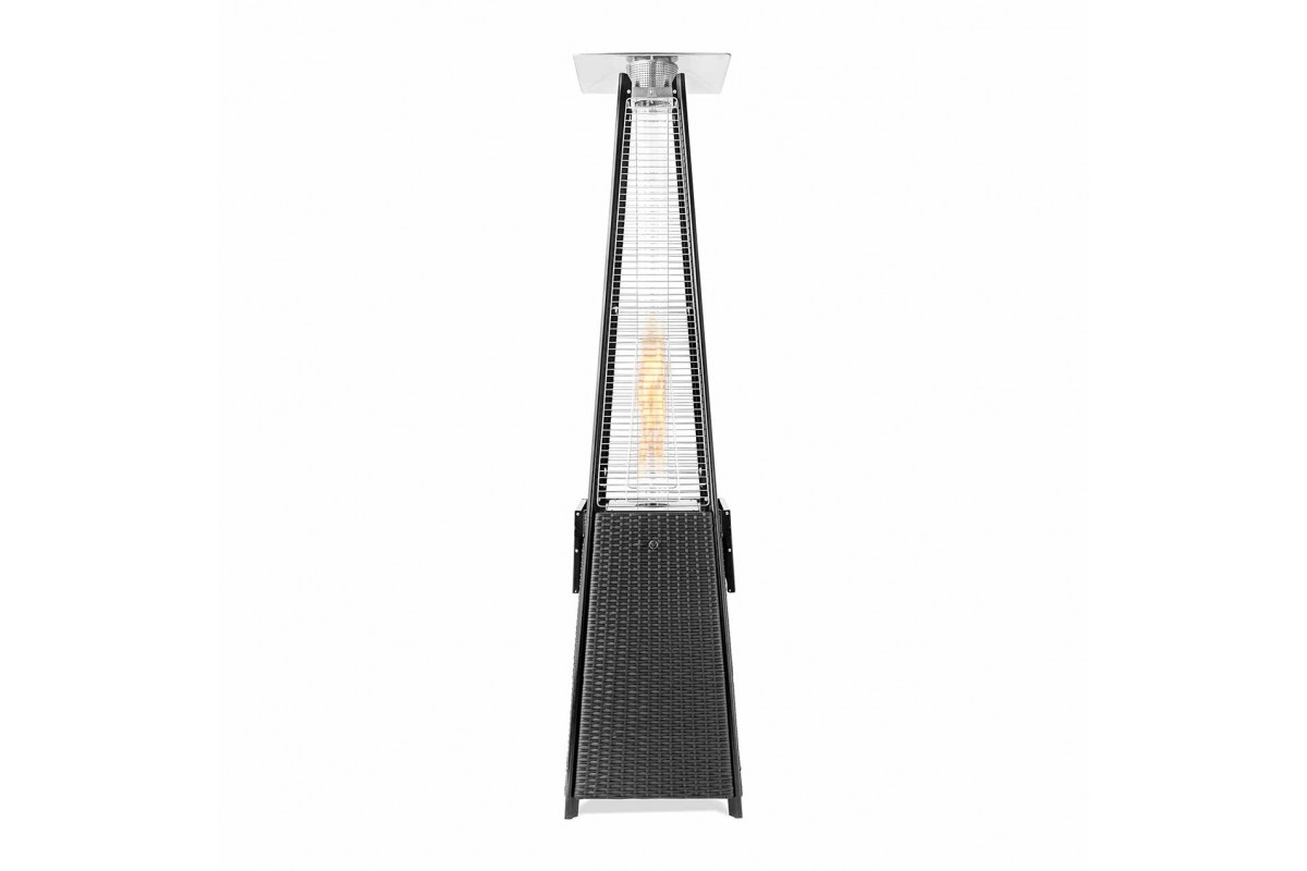 Газовый обогреватель Pyramid Black Rattan GRILLI 777418
