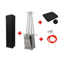 Газовый обогреватель Pyramid Grey Rattan GRILLI 777419