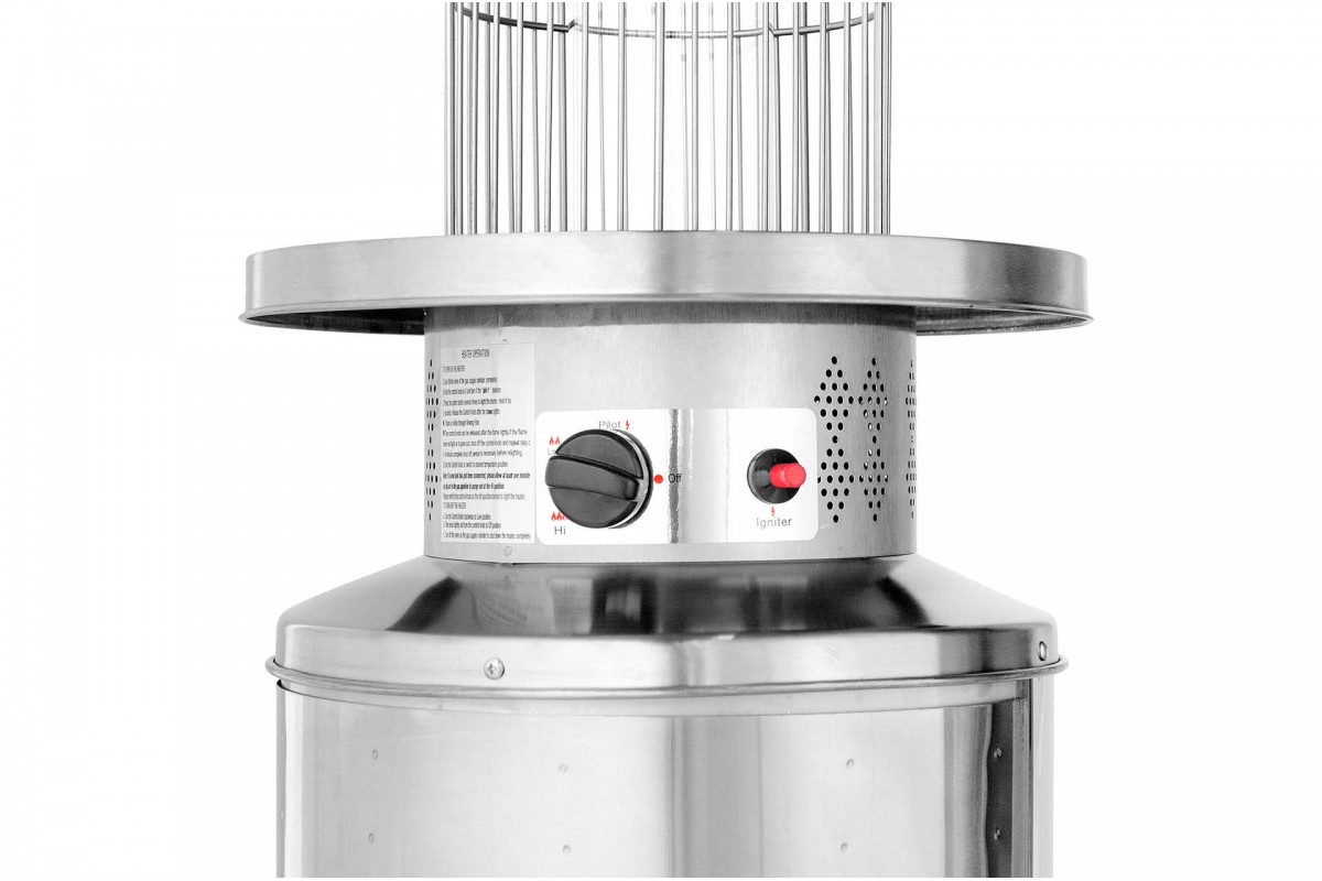 Газовый обогреватель Round Stainless Steel GRILLI 777421