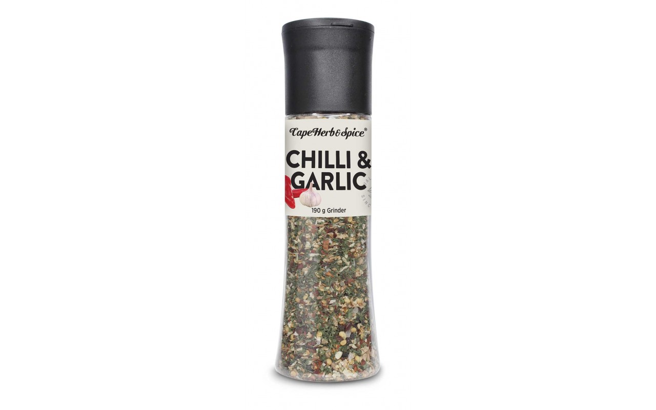 Суміш спецій Cape Herb&Spice чилі і часник у млині, 190г FSGRB000007