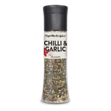 Суміш спецій Cape Herb&Spice чилі і часник у млині, 190г FSGRB000007