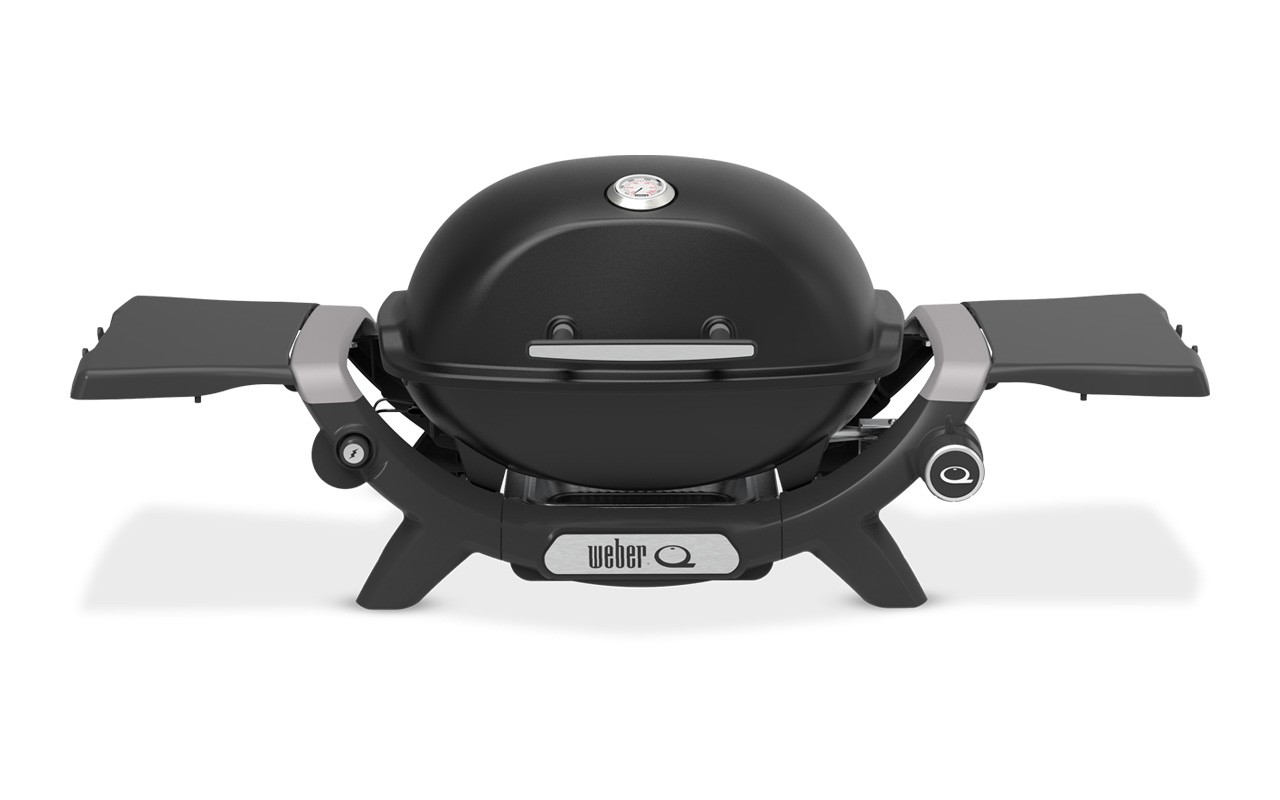Газовый гриль Weber Q1200N Black с боковыми столиками 1501070
