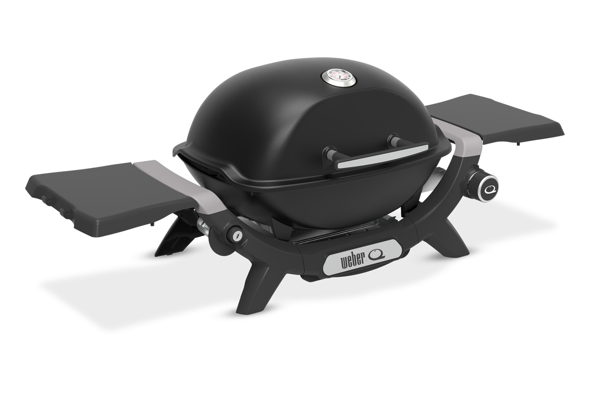 Газовый гриль Weber Q1200N Black с боковыми столиками 1501070