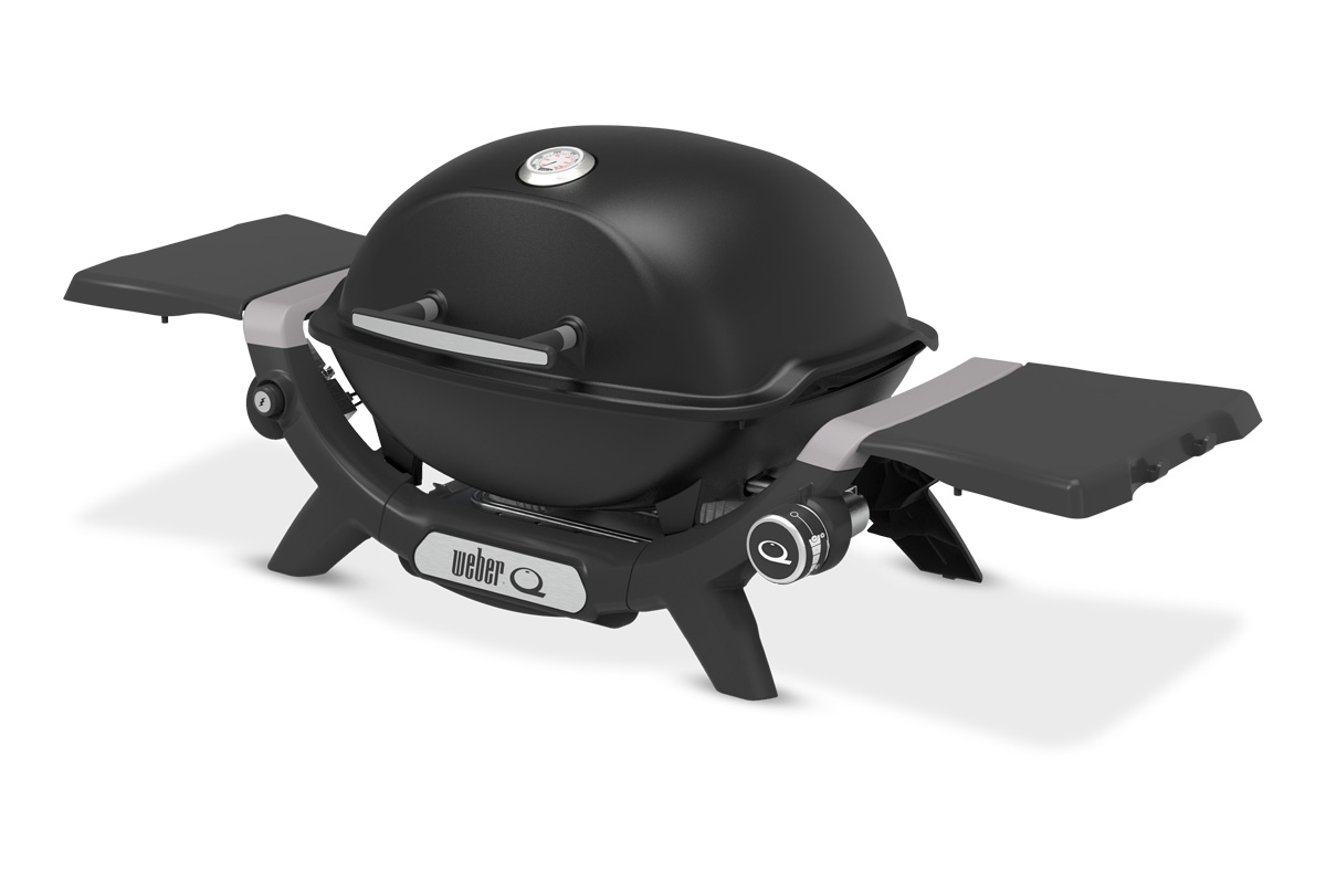 Газовый гриль Weber Q1200N Black с боковыми столиками 1501070