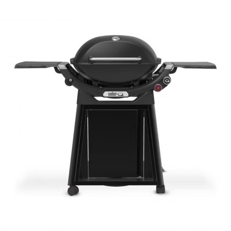 Газовий гриль Weber Q3200N Black з бічними столиками на візку Premium 1501126