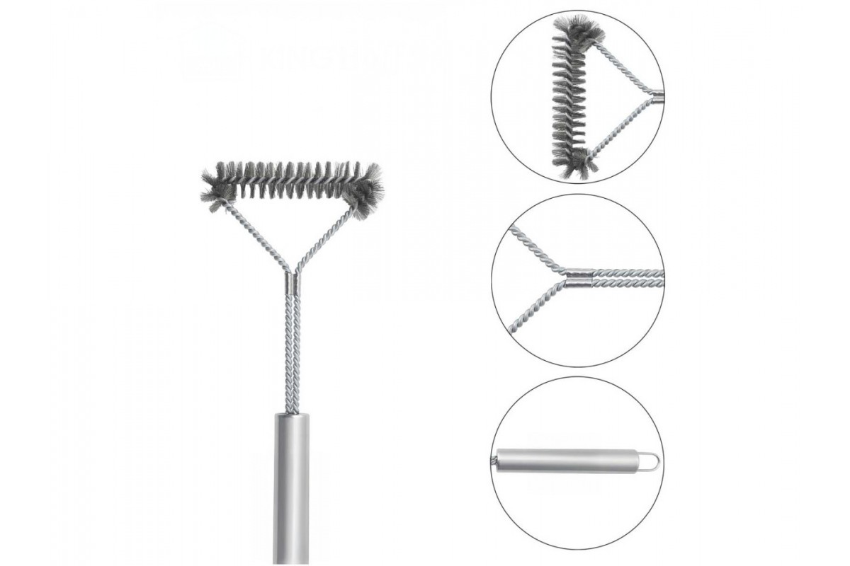 Щетка для гриля Premium однорядная GRILLI 777454