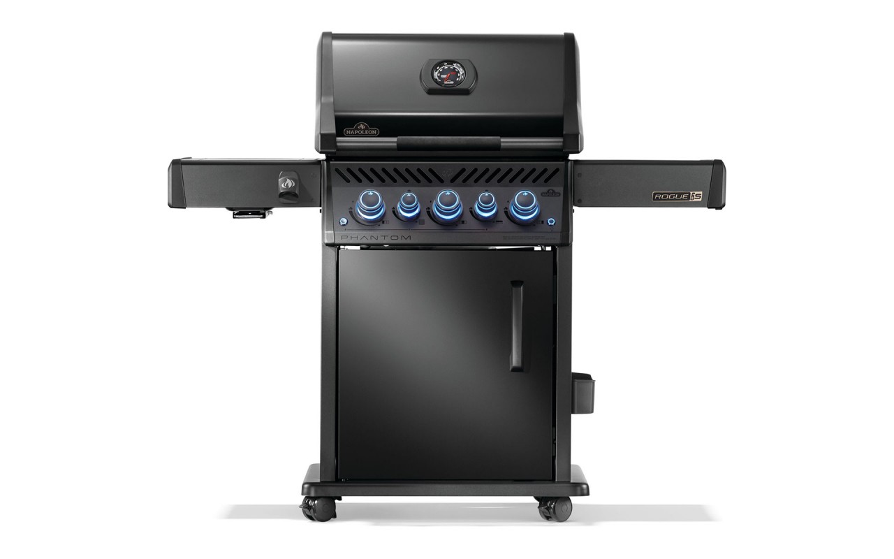 Газовий гриль Napoleon Phantom Rogue PRO-S 425 з бічним пальником Sizzle Zone і вертілем (69912) чорний RPS425RSIBPK-2-UA-PHM