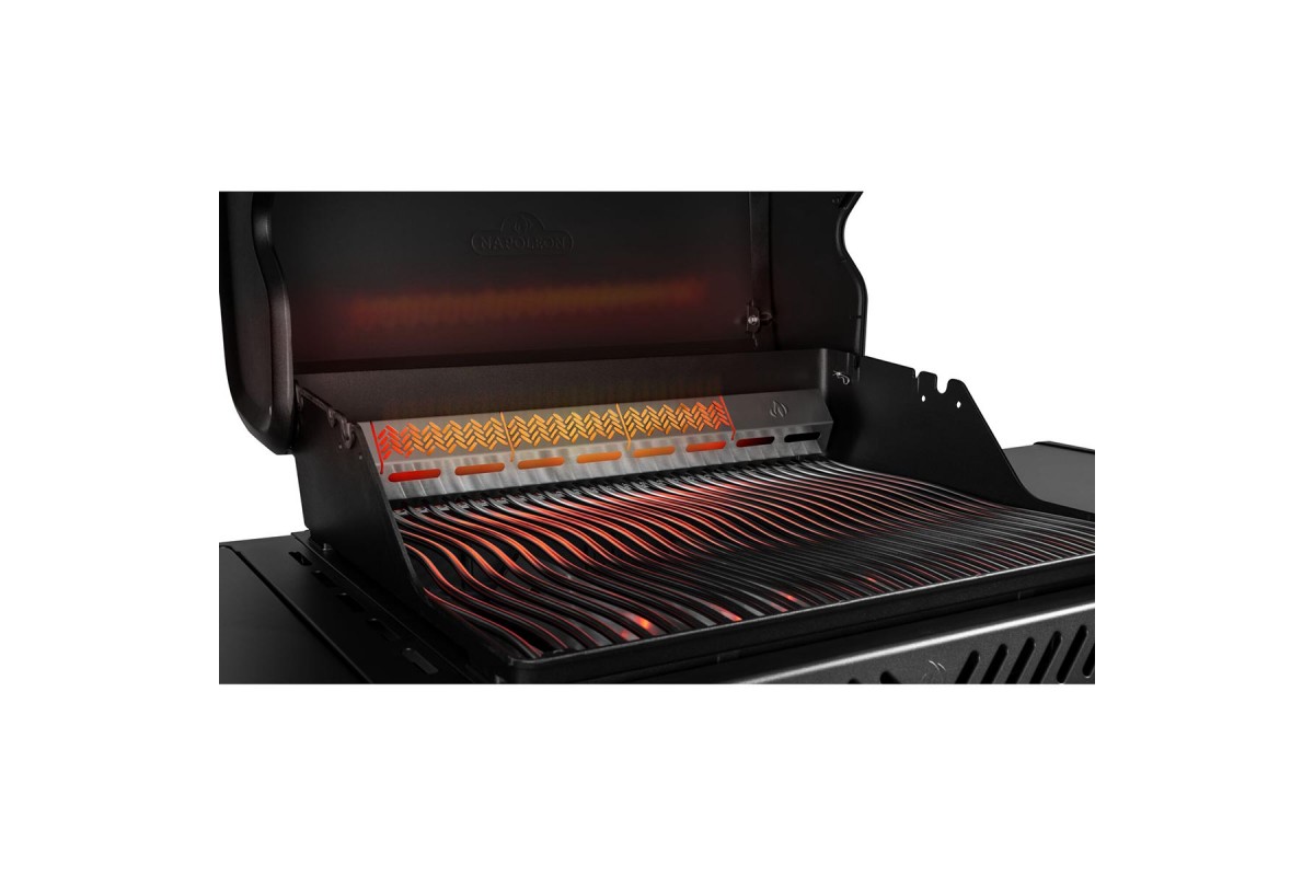 Газовий гриль Napoleon Phantom Rogue PRO-S 425 з бічним пальником Sizzle Zone і вертілем (69912) чорний RPS425RSIBPK-2-UA-PHM