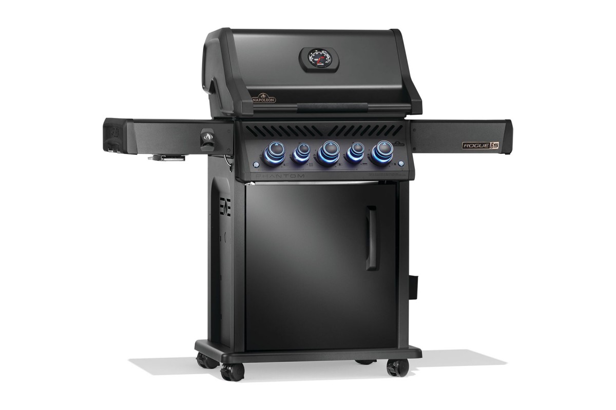 Газовий гриль Napoleon Phantom Rogue PRO-S 425 з бічним пальником Sizzle Zone і вертілем (69912) чорний RPS425RSIBPK-2-UA-PHM