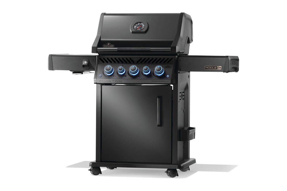 Газовий гриль Napoleon Phantom Rogue PRO-S 425 з бічним пальником Sizzle Zone і вертілем (69912) чорний RPS425RSIBPK-2-UA-PHM