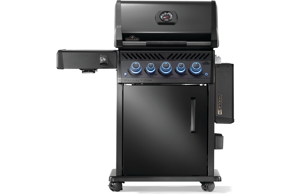 Газовий гриль Napoleon Phantom Rogue PRO-S 425 з бічним пальником Sizzle Zone і вертілем (69912) чорний RPS425RSIBPK-2-UA-PHM