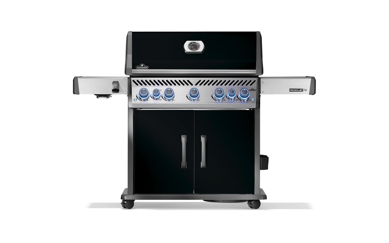 Газовый гриль Napoleon Rogue PRO-S 625 RSIB с боковой конфоркой Sizzle Zone и вертелом (69912) чёрный RPS625RSIBPK-2-UA