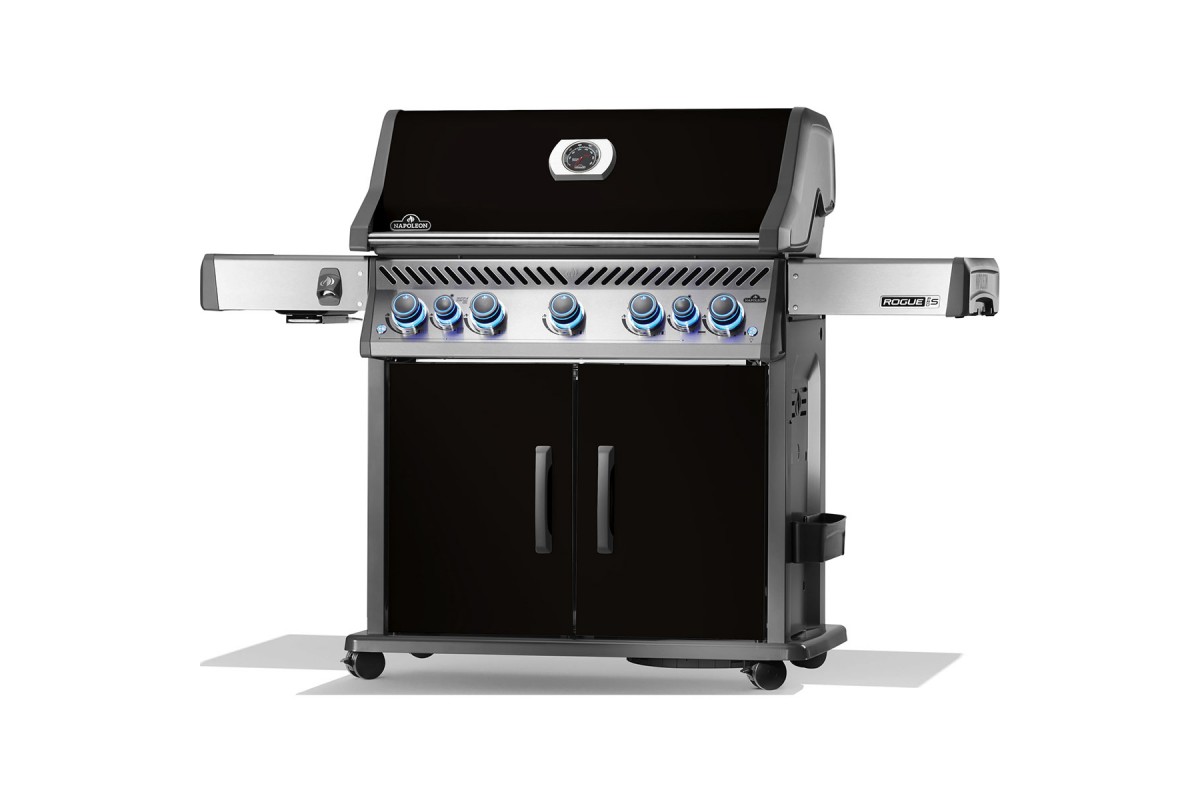 Газовый гриль Napoleon Rogue PRO-S 625 RSIB с боковой конфоркой Sizzle Zone и вертелом (69912) чёрный RPS625RSIBPK-2-UA
