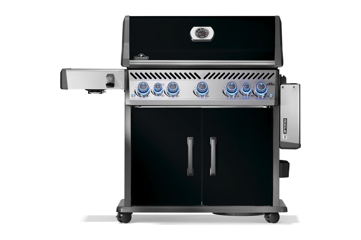 Газовый гриль Napoleon Rogue PRO-S 625 RSIB с боковой конфоркой Sizzle Zone и вертелом (69912) чёрный RPS625RSIBPK-2-UA
