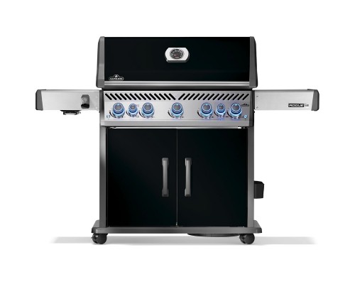 Газовий гриль Napoleon Rogue PRO-S 625 RSIB з бічним пальником Sizzle Zone і вертілем (69912) чорний RPS625RSIBPK-2-UA