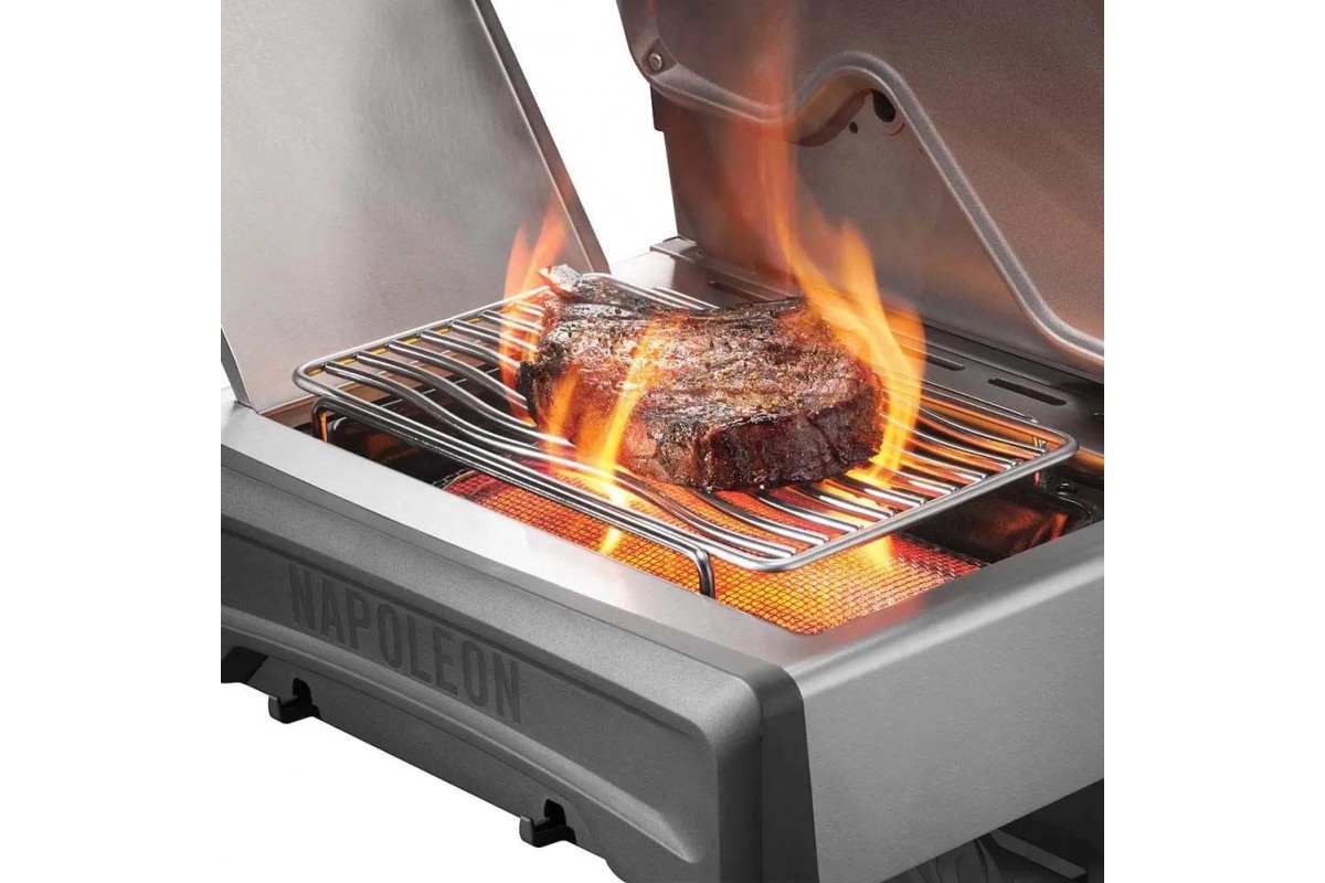 Газовый гриль Napoleon Rogue PRO-S 625 RSIB с боковой конфоркой Sizzle Zone и вертелом (69912) чёрный RPS625RSIBPK-2-UA