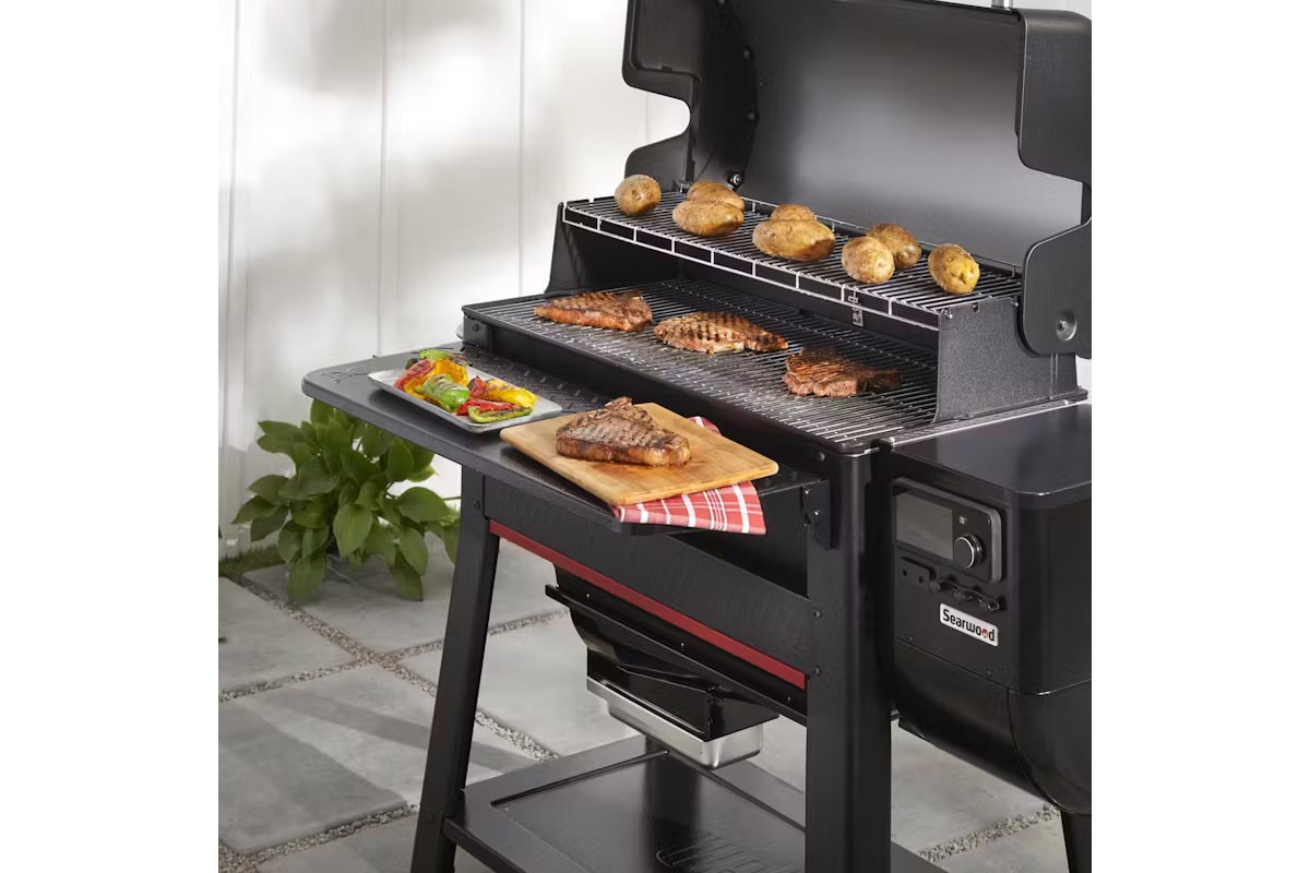 Передний столик для пеллетного гриля Weber Searwood XL 3400109