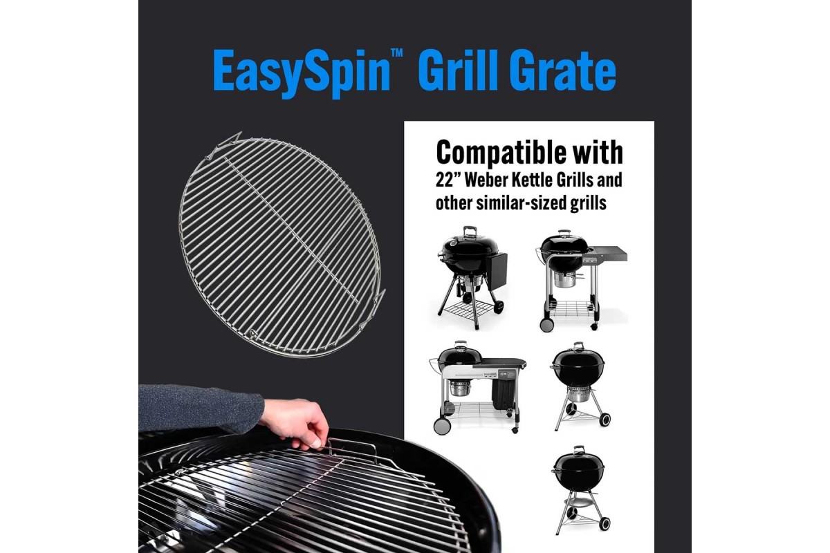 Решітка Slow and Sear EasySpin для вугільних грилів 57 см 22ESG-SS