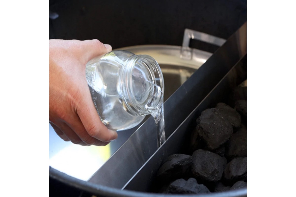 Поддон планча нерж. с конт.для воды Slow and Sear Drip ’N Divide для угольных грилей 57 см SNS-DND-22