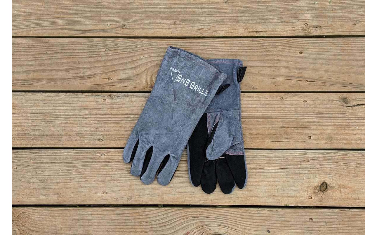 Термостойкие кожаные рукавицы для гриля Slow and Sear SNS-GLV