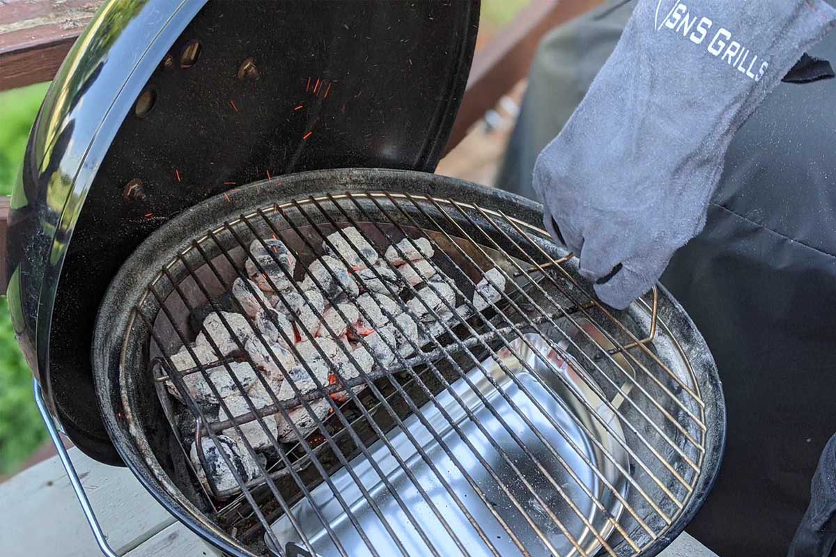 Термостойкие кожаные рукавицы для гриля Slow and Sear SNS-GLV