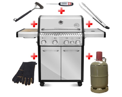 Газовий гриль Ranger 41 + набір необхідних аксесуарів GRILLI 777242-set