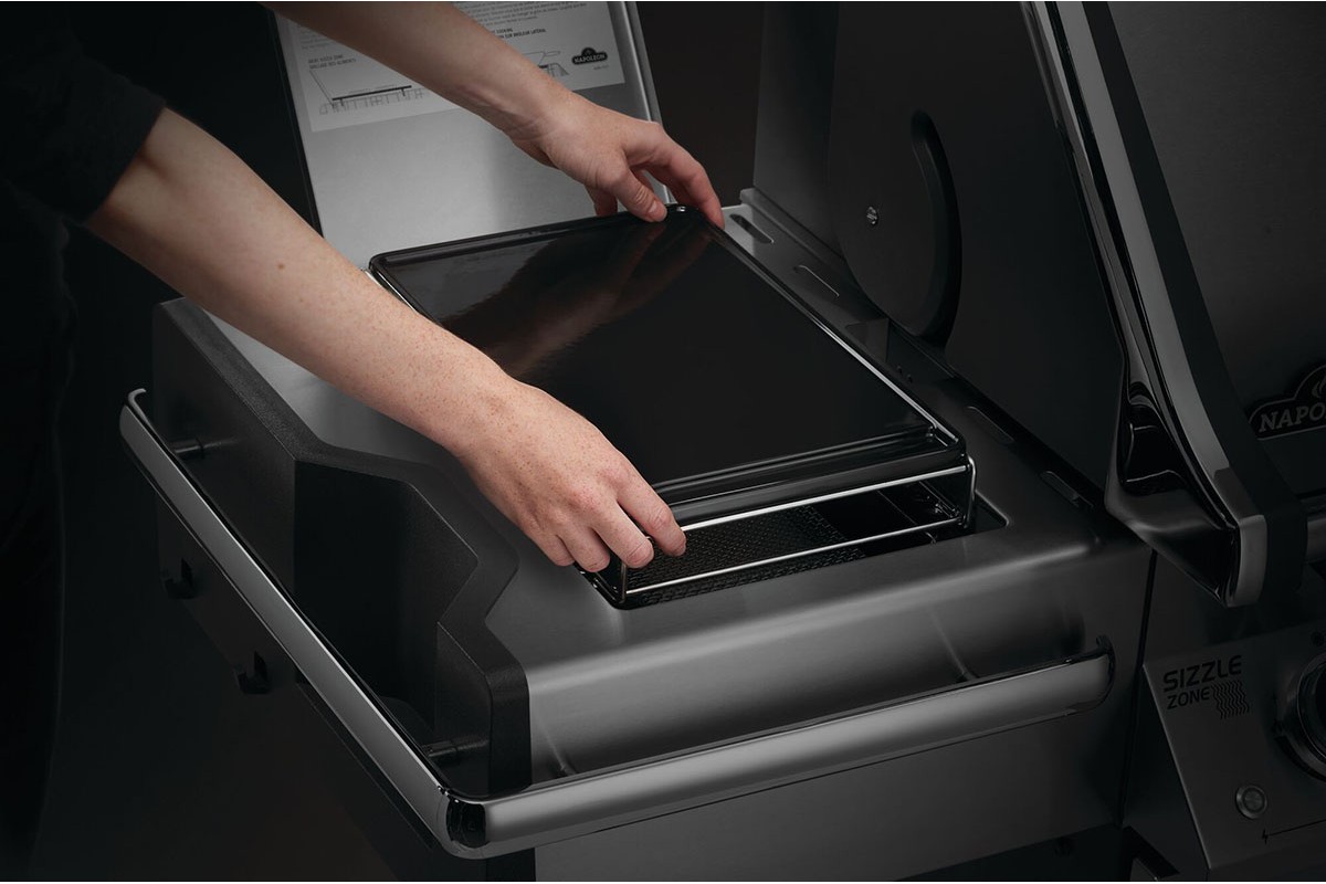 Чугунная планча для больших боковых конфорок Sizzle Zone газовых грилей Napoleon 56082