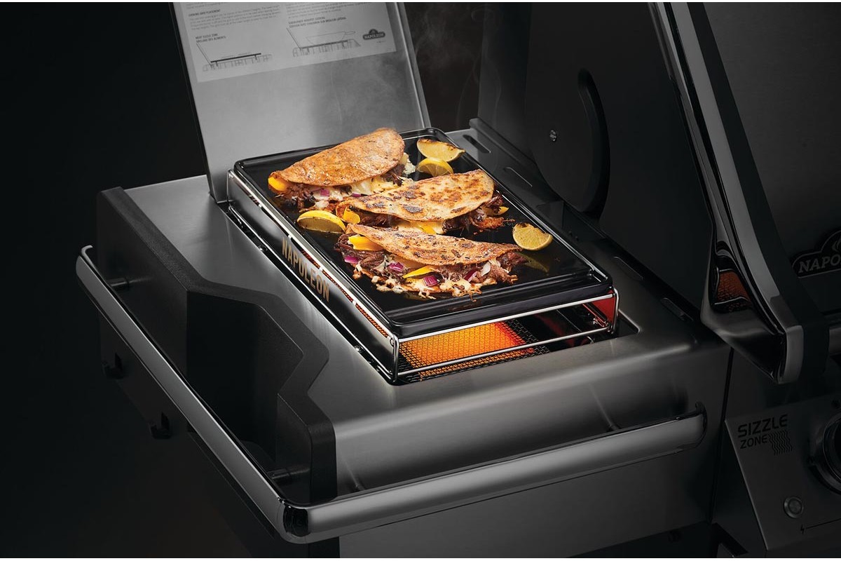Чугунная планча для больших боковых конфорок Sizzle Zone газовых грилей Napoleon 56082