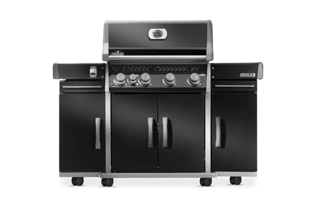 Тумба для газового гриля Napoleon Rogue чорна емальована 1 шт 68007