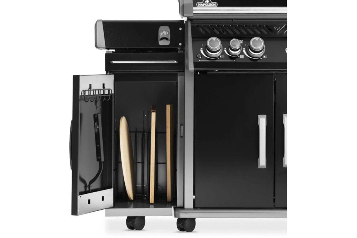 Тумба для газового гриля Napoleon Rogue чорна емальована 1 шт 68007