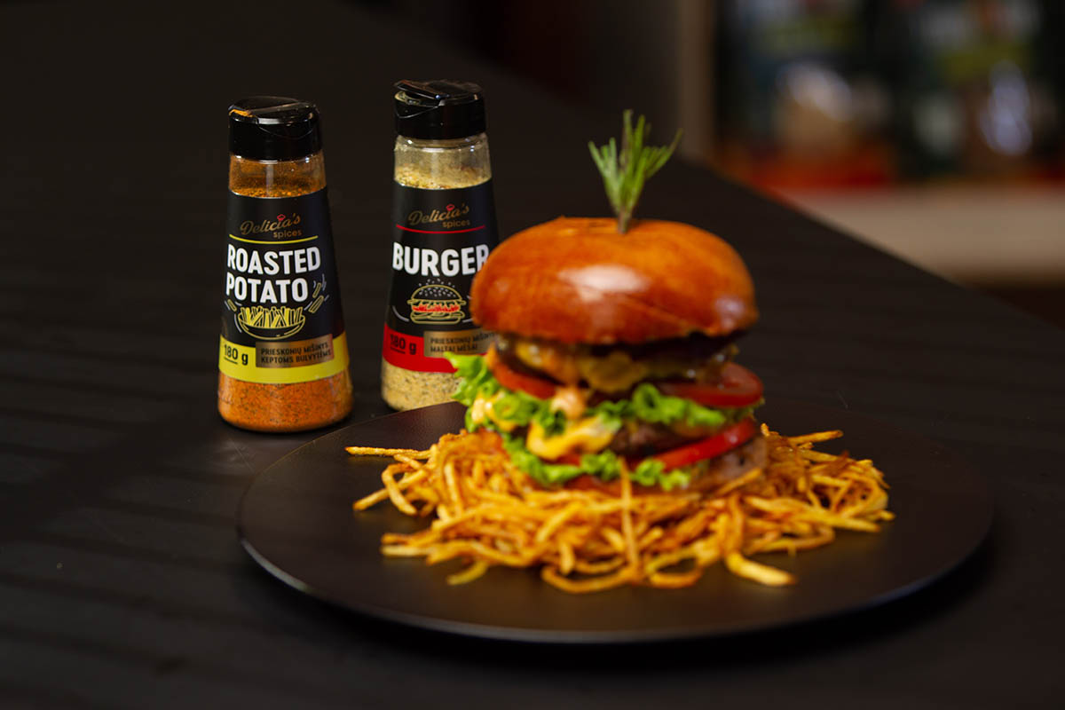 Суміш спецій Delicia's Spices Burger для бургерів 180 г 241560