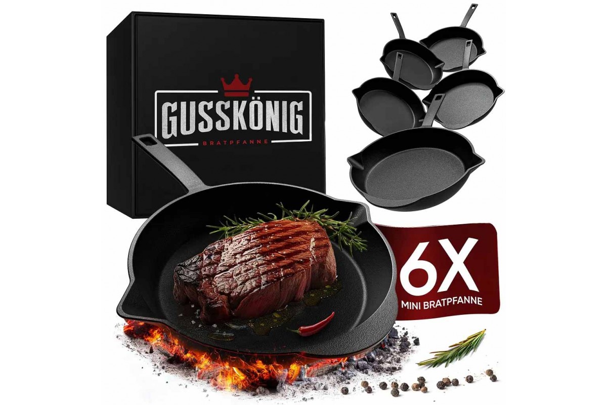 Набор чугунных мини-сковород Gusskoenig 6 шт 170639