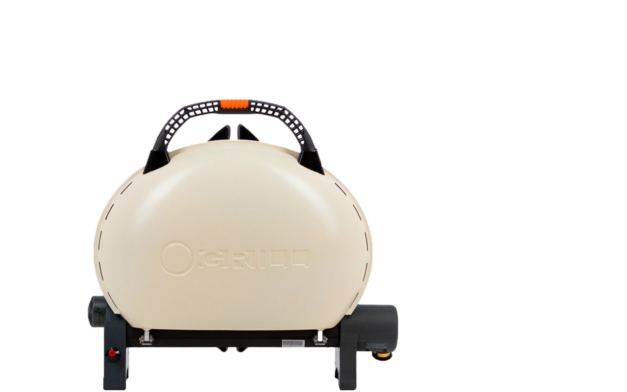Портативний переносний газовий гриль O-GRILL 500, кремовий