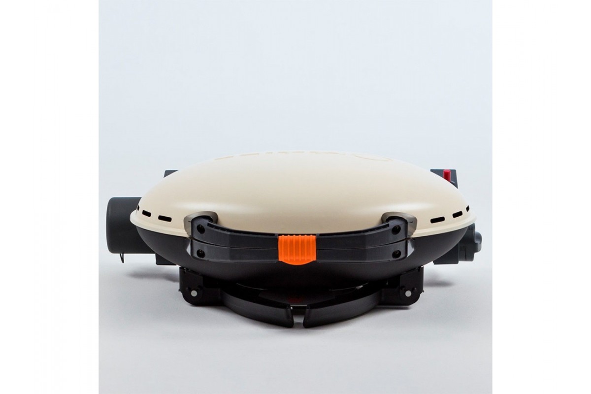 КОМПЛЕКТ Портативний переносний газовий гриль O-GRILL 500, кремовий + шланг в подарунок!