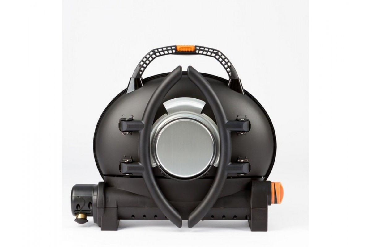 КОМПЛЕКТ Портативний переносний газовий гриль O-GRILL 500, кремовий + шланг в подарунок!