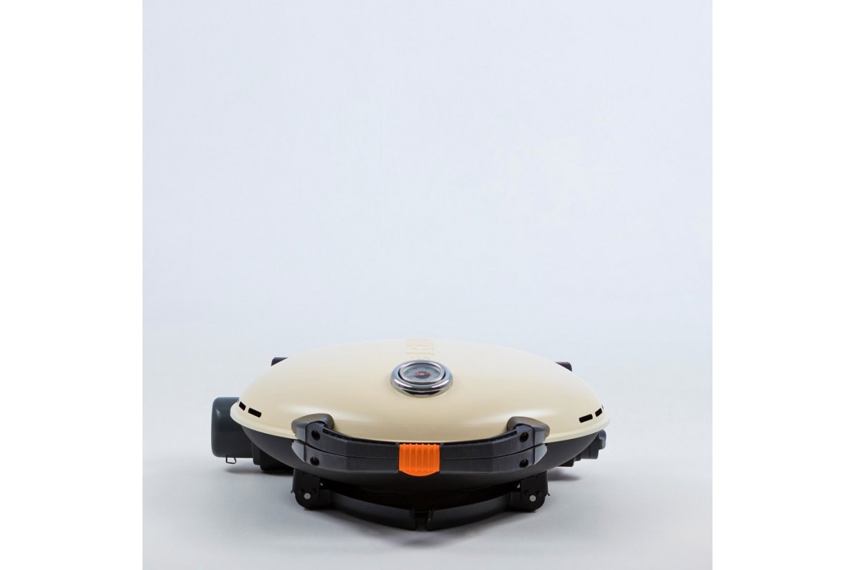 КОМПЛЕКТ Портативный переносной газовый гриль O-GRILL 600T, кремовый + шланг в подарок!