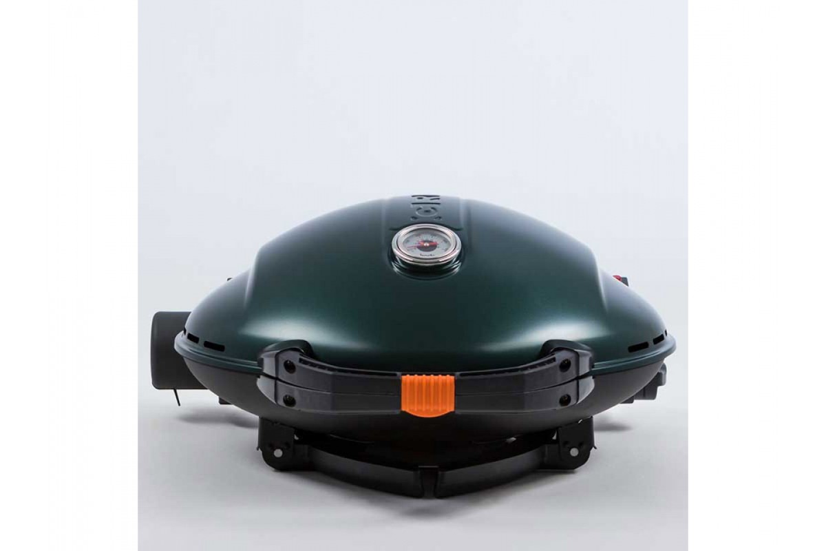 КОМПЛЕКТ Портативный переносной газовый гриль O-GRILL 900, зеленый + шланг в подарок!