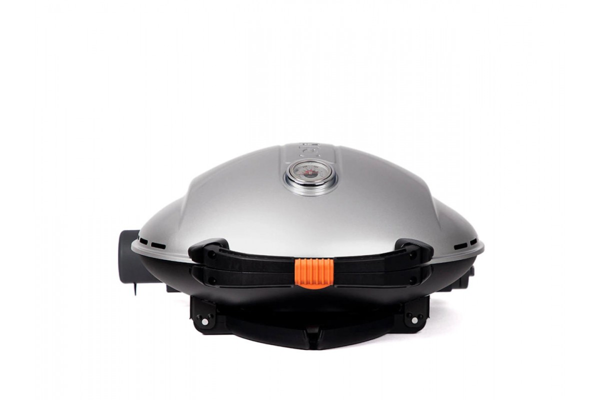 КОМПЛЕКТ Портативный переносной газовый гриль O-GRILL 900, серебро + шланг в подарок!