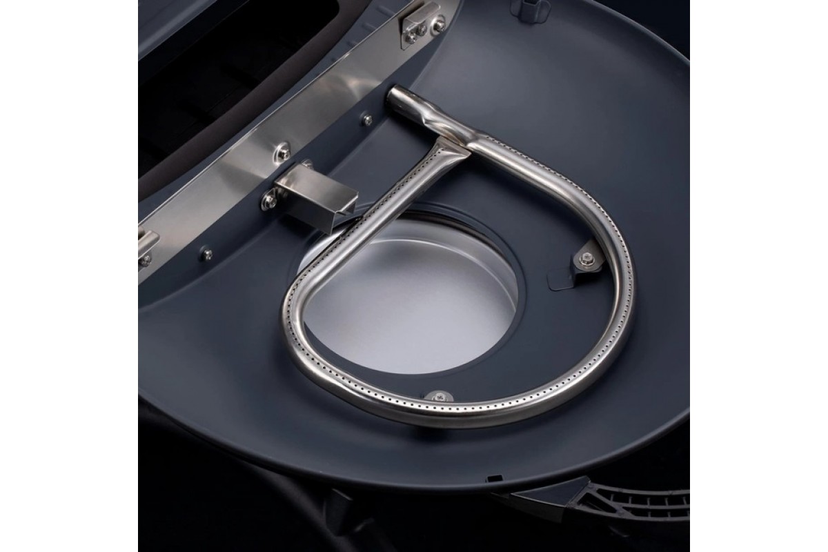 КОМПЛЕКТ Портативный переносной газовый гриль O-GRILL 900, серебро + шланг в подарок!