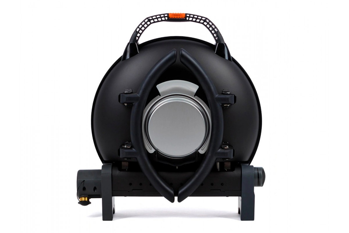 КОМПЛЕКТ Портативный переносной газовый гриль O-GRILL 900, серебро + шланг в подарок!