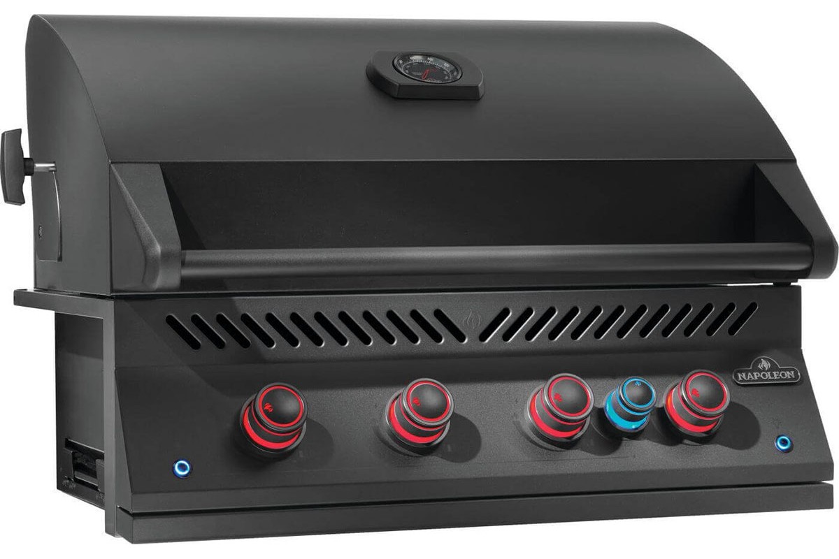 Встраиваемый газовый гриль Napoleon 700 Series BIG32 c вертелом матовый чёрный BIG32RBPMK-1