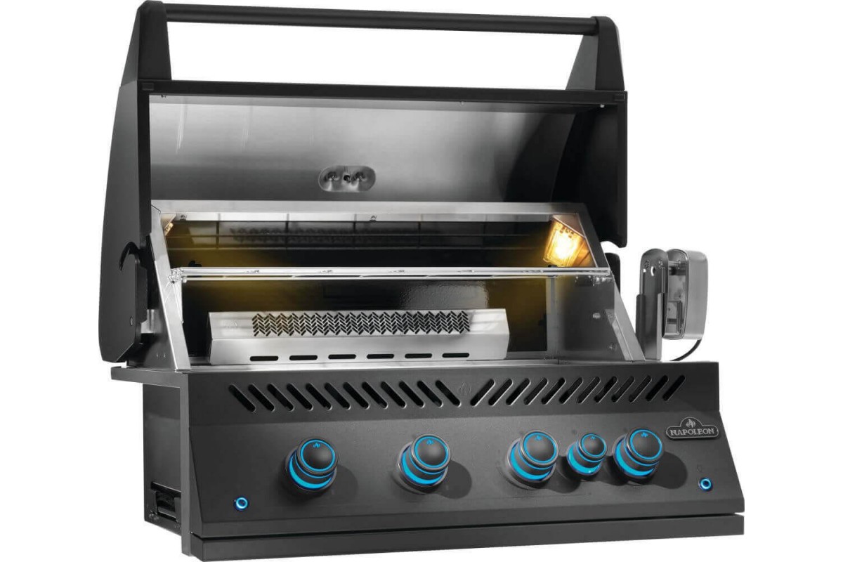 Встраиваемый газовый гриль Napoleon 700 Series BIG32 c вертелом матовый чёрный BIG32RBPMK-1