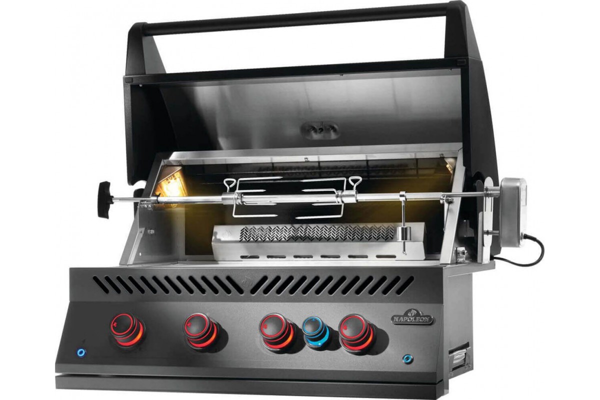 Встраиваемый газовый гриль Napoleon 700 Series BIG32 c вертелом матовый чёрный BIG32RBPMK-1