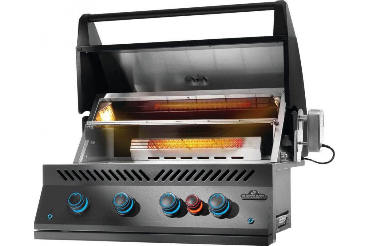 Встраиваемый газовый гриль Napoleon 700 Series BIG32 c вертелом матовый чёрный BIG32RBPMK-1