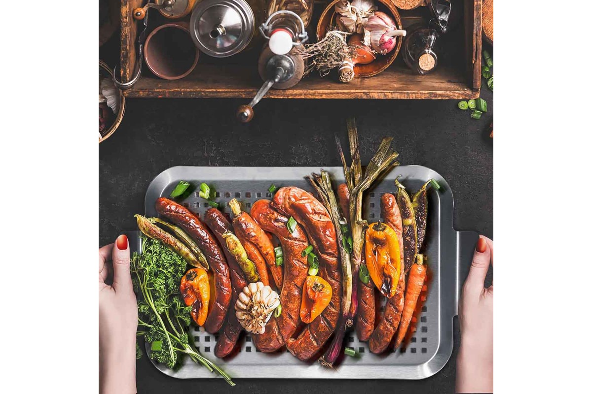 Перфорований вок-деко 41,8 x 2,5 x 25,3 см GRILLI 777625