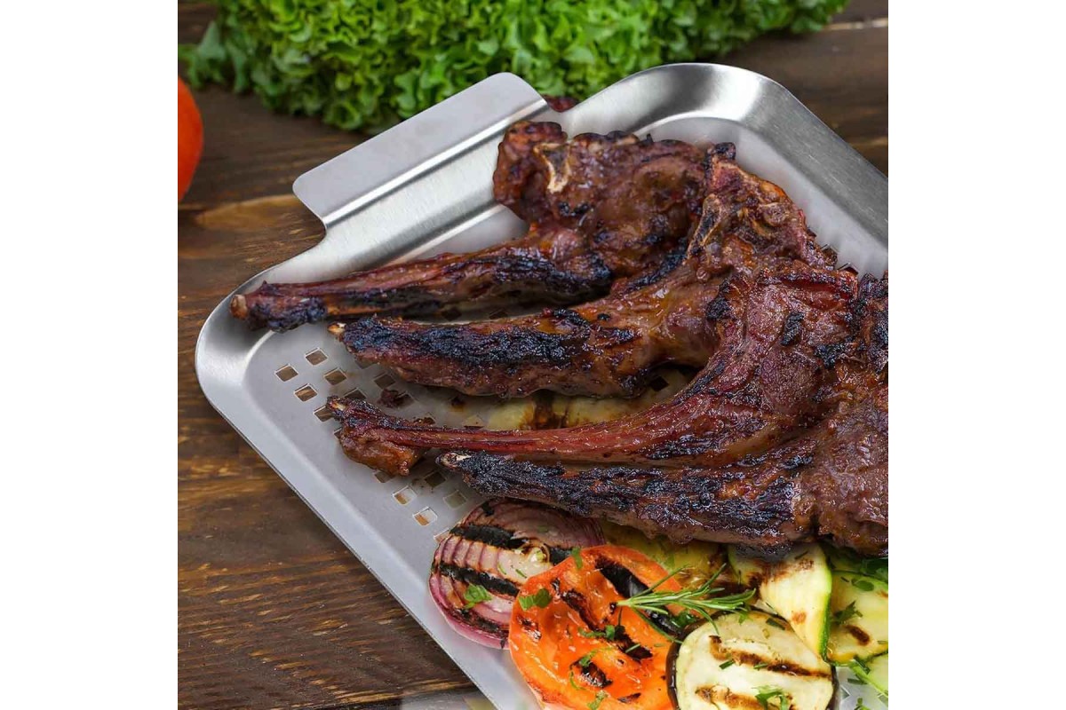 Перфорований вок-деко 41,8 x 2,5 x 25,3 см GRILLI 777625