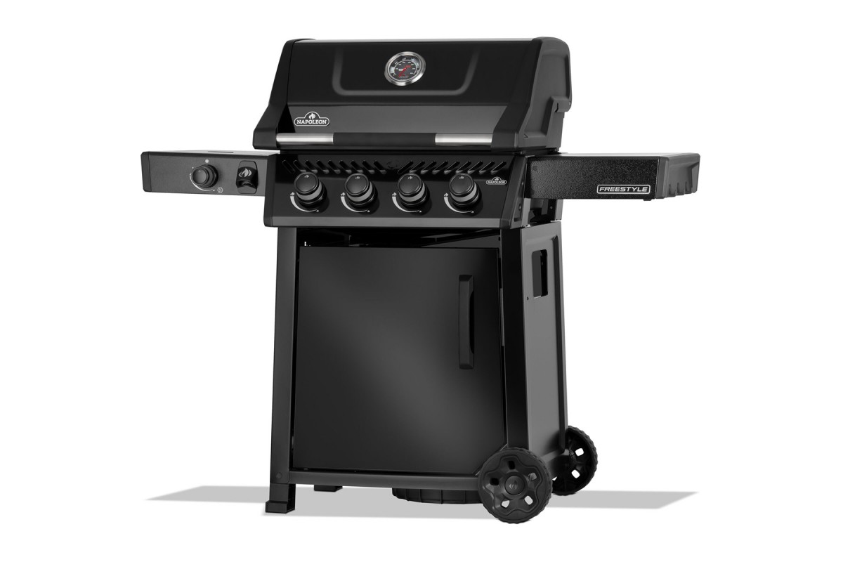 Газовый гриль Napoleon Freestyle 425 с боковой конфоркой чёрный F425DSBPK-1-UA