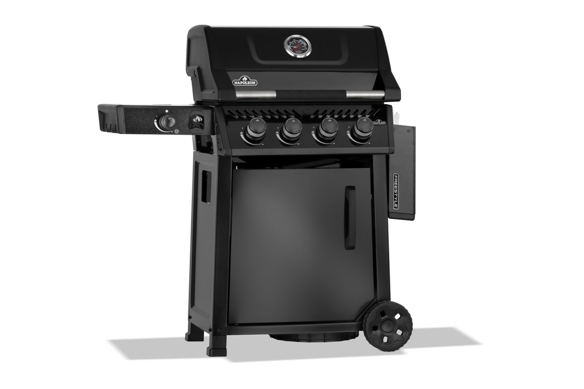 Газовый гриль Napoleon Freestyle 425 с боковой конфоркой чёрный F425DSBPK-1-UA