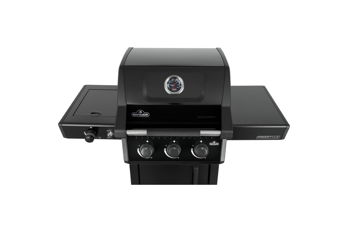 Газовый гриль Napoleon Freestyle 365 с боковой конфоркой чёрный F365DSBPK-1-UA