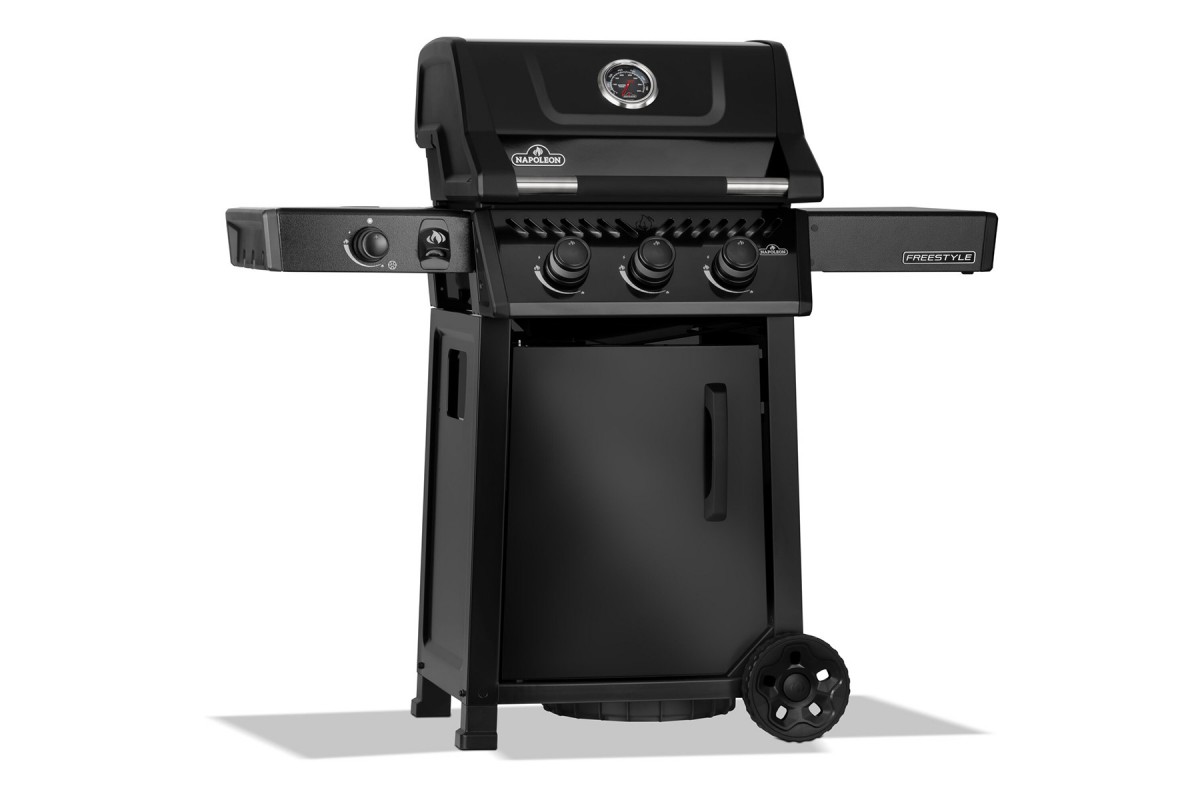 Газовый гриль Napoleon Freestyle 365 с боковой конфоркой чёрный F365DSBPK-1-UA